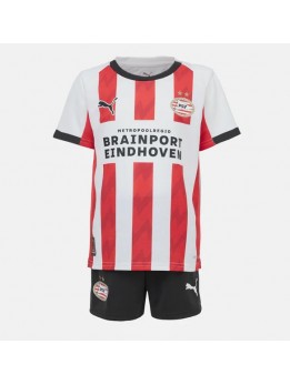 PSV Eindhoven Replika Hemmakläder Barn 2025-26 Kortärmad (+ byxor)